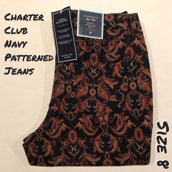 charter club bristol skinny ankle jeans